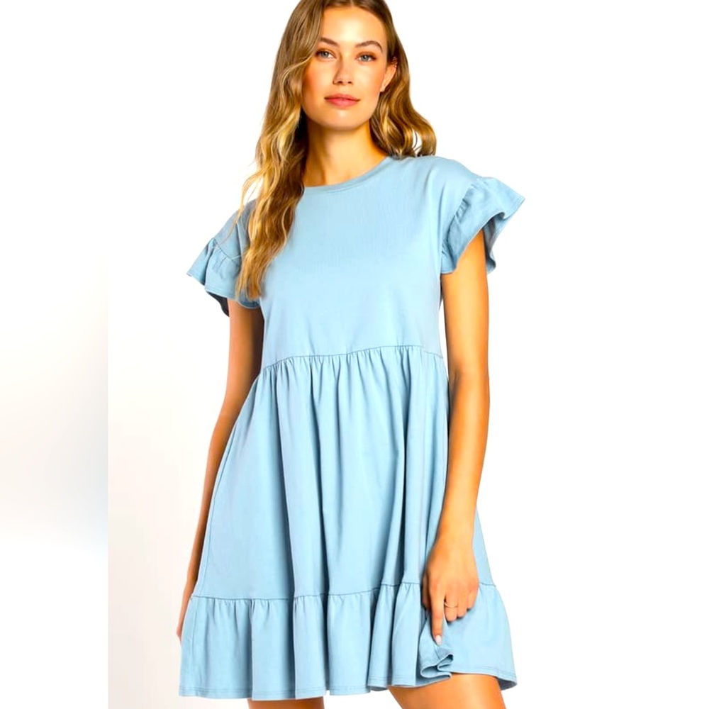 Lulu's Light Blue Mini Dress